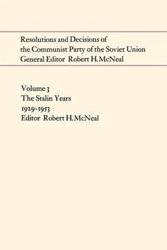 Resolutions and Decisions of the Communist Party of the Soviet Union, Volume 3 (eBook, PDF)