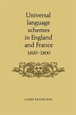 Universal language schemes in England and France 1600-1800 (eBook, PDF)