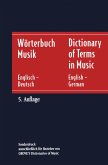 Wörterbuch Musik / Dictionary of Terms in Music (eBook, PDF)