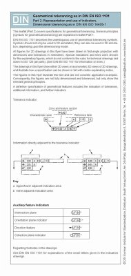 Geometrical tolerancing according to DIN EN ISO 1101- Part 2 -2D/3D-Presentation incl. dimensional tolerancing Fold-out leaflet (eBook, PDF) - Bertschat, Harry