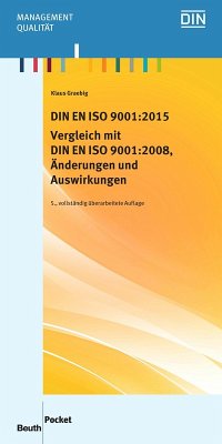 DIN EN ISO 9001:2015 - Vergleich mit DIN EN ISO 9001:2008, Änderungen und Auswirkungen (eBook, PDF) - Graebig, Klaus