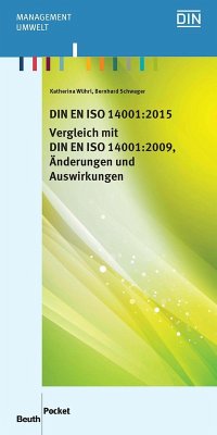 DIN EN ISO 14001:2015 - Vergleich mit DIN EN ISO 14001:2009, Änderungen und Auswirkungen (eBook, PDF) - Schwager, Bernhard; Wührl, Katherina