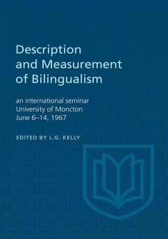 Cover Description and Measurement of Bilingualism (eBook, PDF)