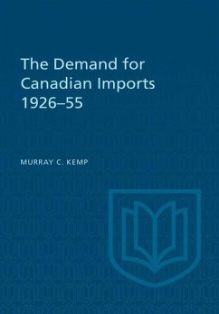 The Demand for Canadian Imports 1926-55 (eBook, PDF) - Kemp, Murray