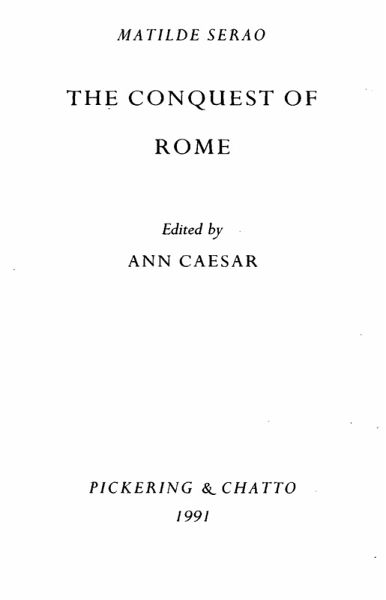 The Conquest of Rome by Matilde Serao (eBook, PDF)