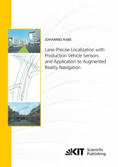 Lane-Precise Localization with Production Vehicle Sensors and Application to Augmented Reality Navigation