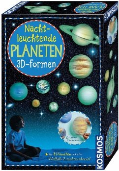 Nachtleuchtende Planeten 3D Formen