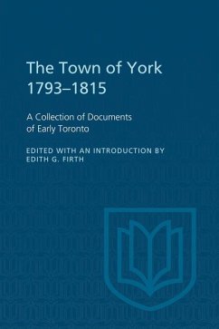 Cover The Town of York 1793-1815 (eBook, PDF)