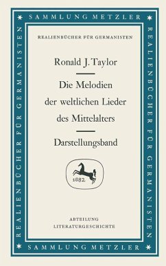 Cover Die Melodien der weltlichen Lieder des Mittelalters (eBook, PDF)