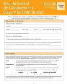 Home and Community Social Behavior Scales Rating Form in Spanish