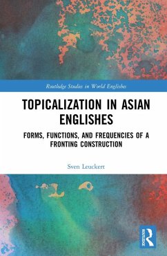 Cover Topicalization in Asian Englishes (eBook, PDF)