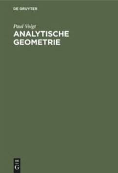 Analytische Geometrie - Voigt, Paul