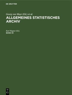 Allgemeines Statistisches Archiv. Band 33