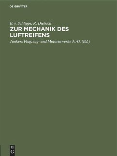 Zur Mechanik des Luftreifens - Schlippe, B. von;Dietrich, R.