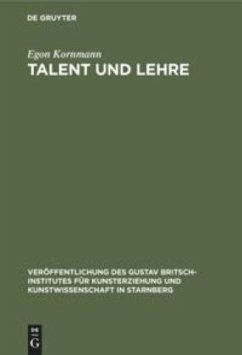 Cover Talent und Lehre