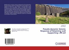 Pseudo-dynamic Seismic Response of Retaining wall Supporting c-¿ soil