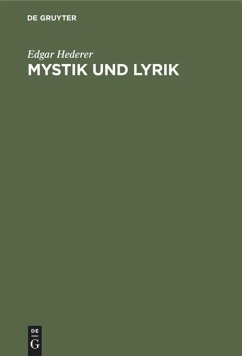 Mystik und Lyrik - Hederer, Edgar