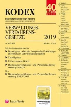 Cover KODEX Verwaltungsverfahrensgesetze (AVG) 2019 (f. Österreich)