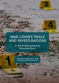 War Crimes Trials and Investigations - Waterlow, Jonathan;Schuhmacher, Jacques