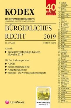 Cover KODEX Bürgerliches Recht 2019