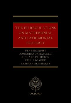 Cover The EU Regulations on Matrimonial and Patrimonial Property (eBook, PDF)