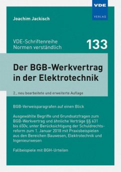 Der BGB-Werkvertrag in der Elektrotechnik - Jackisch, Joachim