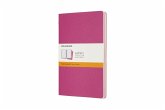 Moleskine Cahier Large/A5, 3er Set, Liniert, Kinetisches Pink