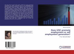 Does UISC promote employment or self employment generation?