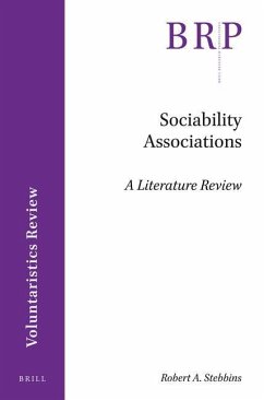 Sociability Associations - A Stebbins, Robert