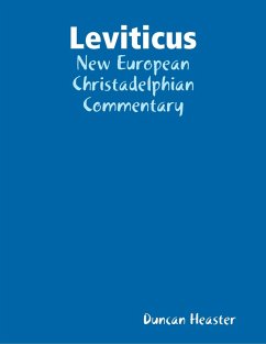 Leviticus: New European Christadelphian Commentary (eBook, ePUB) - Heaster, Duncan