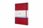 Moleskine Skizzenbuch A4, 165g-Papier, Rot