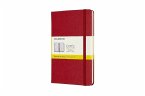 Moleskine Notizbuch, Medium, Kariert, Hard Cover, Scharlachrot