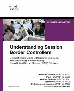 Understanding Session Border Controllers (eBook, ePUB) - Inamdar, Kaustubh; Holl, Steve; Salgueiro, Gonzalo; Davis, Kyzer; Chidambaram, Arunachalam