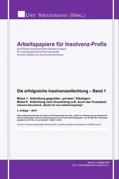 Cover Die erfolgreiche Insolvenzanfechtung - Band 1 (eBook, ePUB)