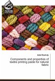 Components and properties of textile printing paste for natural fabric