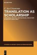 Translation as Scholarship (eBook, ePUB) - Bild 1