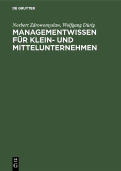 Managementwissen für Klein- und Mittelunternehmen (eBook, PDF) Cover Managementwissen für Klein- und Mittelunternehmen (eBook, PDF)