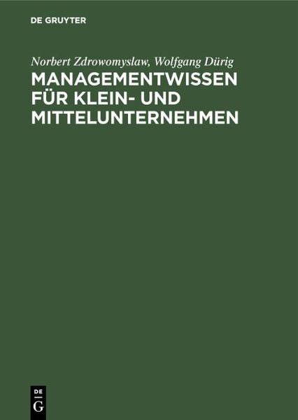 Managementwissen für Klein- und Mittelunternehmen (eBook, PDF)