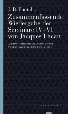 Zusammenfassende Wiedergabe der Seminare IV-VI von Jacques Lacan - Pontalis, J.-B.