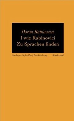 I wie Rabinovici / Poetikvorlesungen Bd.6 - Rabinovici, Doron