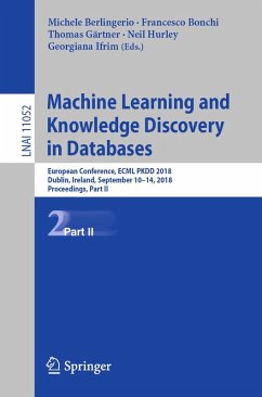 Machine Learning and Knowledge Discovery in Databases (eBook, PDF)