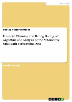 Financial Planning and Rating. Rating of Argentina and Analysis of the Automotive Sales with Forecasting Data (eBook, PDF)