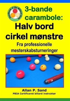 3-bande carambole - Halv bord cirkel mønstre - Sand, Allan P