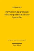 Der Verfassungsgrundsatz effektiver parlamentarischer Opposition (eBook, PDF)