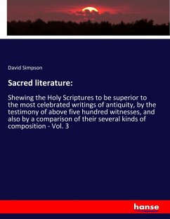 Sacred literature: - Simpson, David