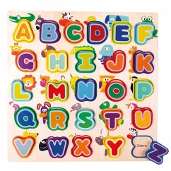 Bino 70252 - Englisches Alphabet mit Tieren, Puzzle, Bunt