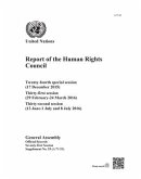 Report of the Human Rights Council: Twenty-Fourth Special Session (17 December 2015) Thirty-First Session (29 February-24 March 2016) Thirty-Second Se