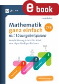 Mathematik ganz einfach mit Lösungsbeispielen 7-8 (eBook, PDF)