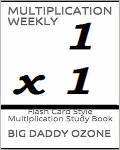 Cover MULTIPLICATION WEEKLY: Flash Card Style Multiplication Study Book (eBook, ePUB)