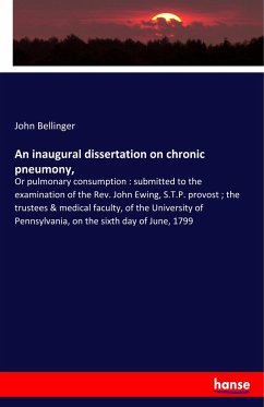 An inaugural dissertation on chronic pneumony,